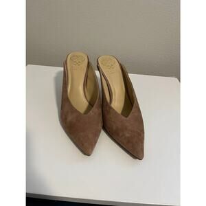 Vince Camuto Tan Suede Pointed Heels